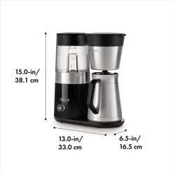 OXO Brew 9 Cup Stainless Steel Coffee Maker, Silver, Black