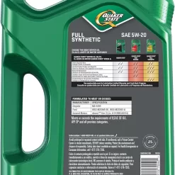 Quaker State Full Synthetic 5W-20 Motor Oil (5-Quart, Single Pack)