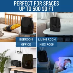 Everlasting Comfort Air Humidifiers for Bedroom - 50-Hour Continuous Use