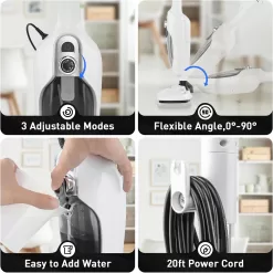 Secura Steam Mop 10-in-1 Convenient Detachable Steam Cleaner