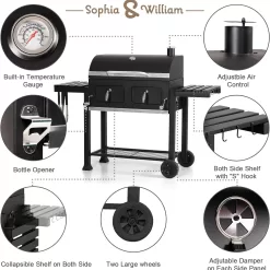 Griglie per barbecue a carbone extra large Sophia & Italia
