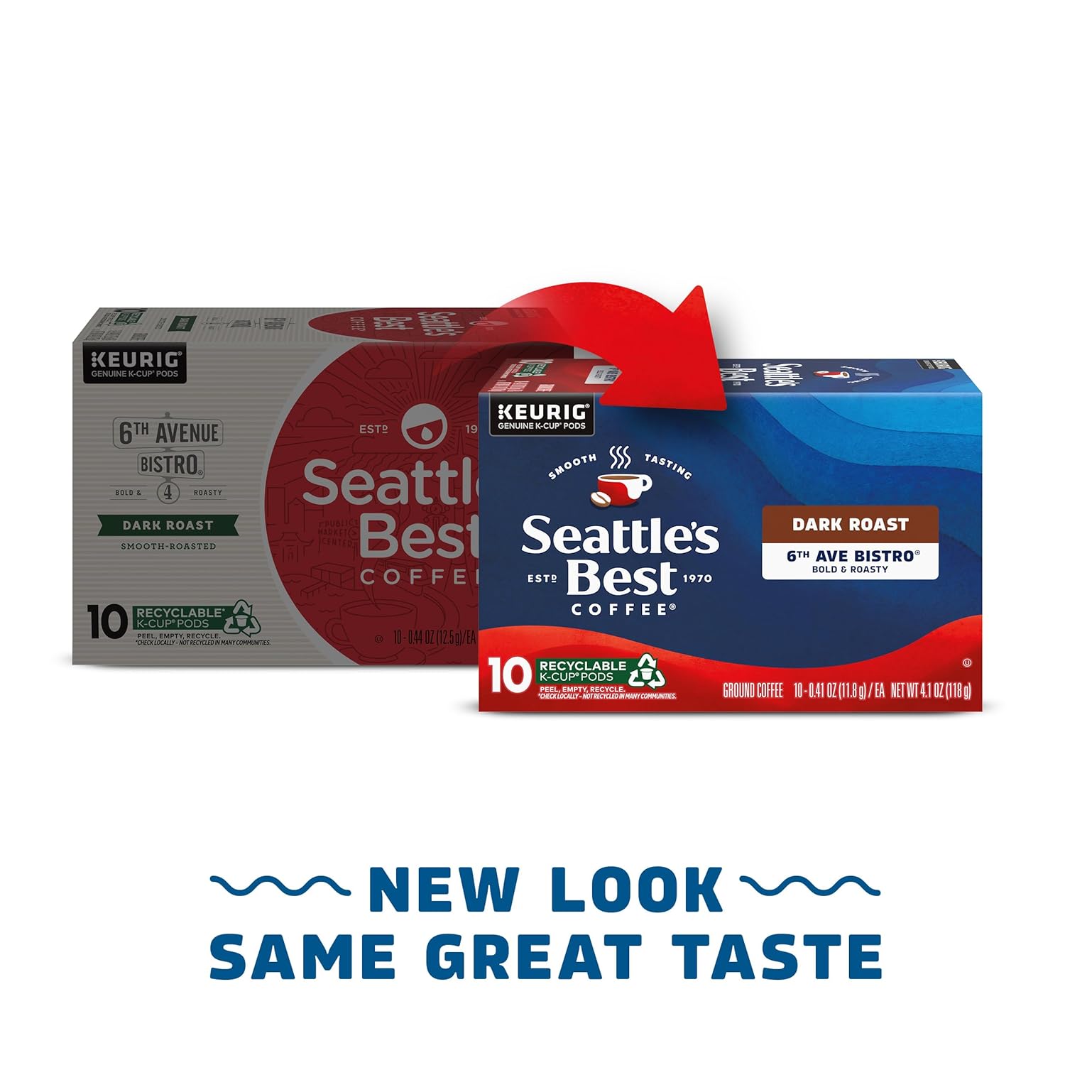 Seattle's Best Coffee 6th Avenue Bistro Dark Roast K-Cup Pods | 10 Count (Pack of 6) - Image 4