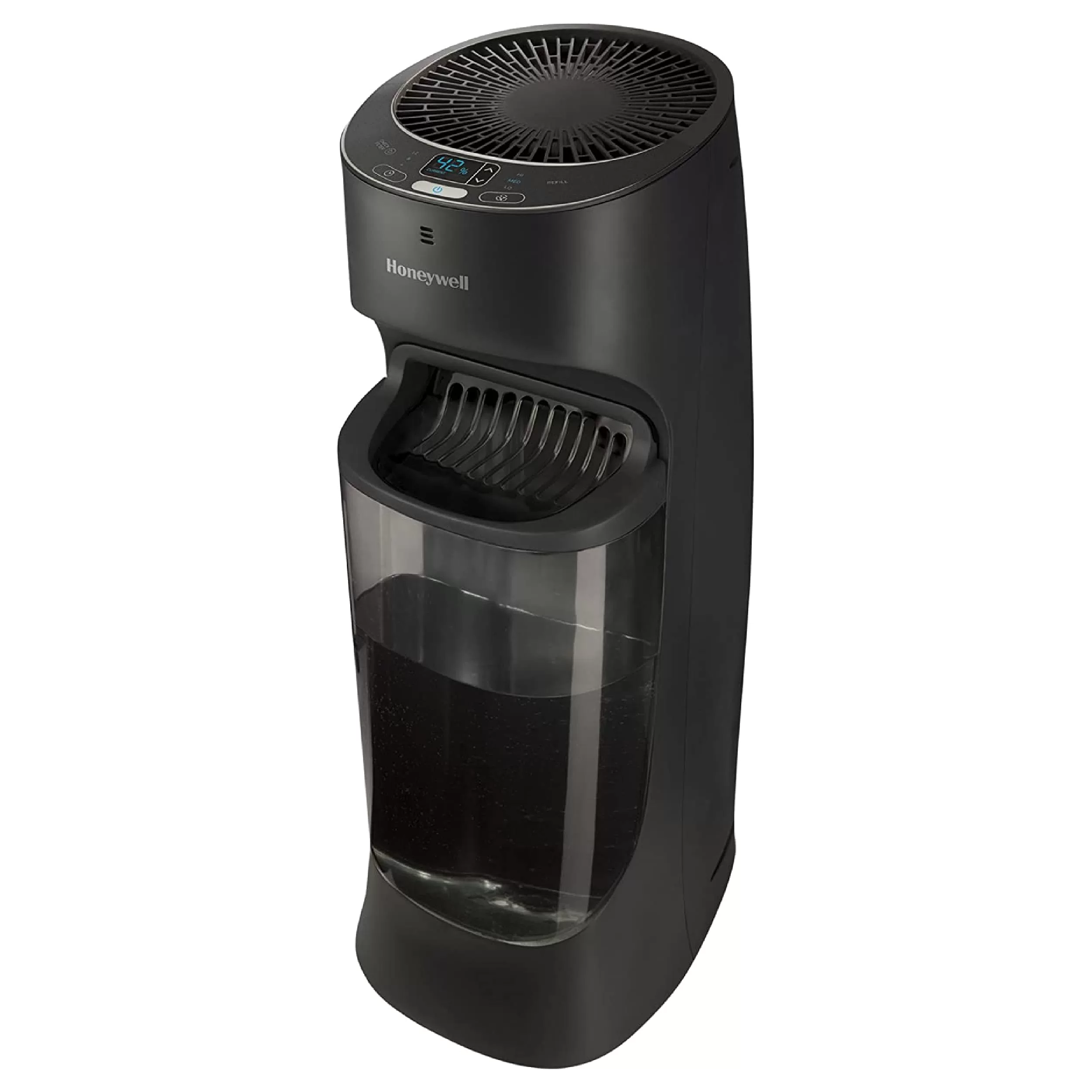Honeywell Top Fill Tower Humidifier, Digital Humidistat, Black – Cool Mist Humidifier