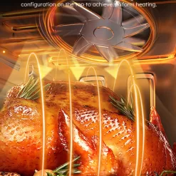 Nuwave Brio 15.5Qt Air Fryer Rotisserie Oven, X-Large Family Size, Powerful 1800W, 4 Rack Positions