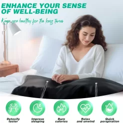 LuxRenew Pro Infrared Sauna Blanket for Detoxification, Far Infrared Sauna for Home Detox Relaxation