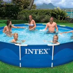 INTEX 28211EH 12ft x 30in Metal Frame Pool with Cartridge Filter Pump for Above-Ground Pool