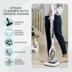 Steam and Go Steam Mop Floor Steamer with Handheld Steam Cleaner for Tile and Grout