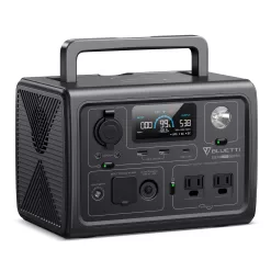 BLUETTI Portable Power Station EB3A, 268Wh LiFePO4 Battery Backup w/ 2 600W (1200W Surge) AC Outlets