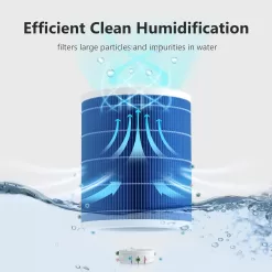 Lamon® Evaporative Humidifier, 400ml/H Cool Moisture Humidifier and Air Purifier, Plants(4.5L/1.2G)