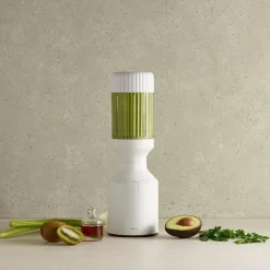Beast Blender | Blend Smoothies and Shakes, Kitchen Countertop Design, 1000W | Take Blends To-Go with Reusable Straw Cap System (Cloud White)
