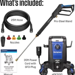 Westinghouse ePX3100 Electric Pressure Washer, 2300 Max PSI 1.76 Max GPM