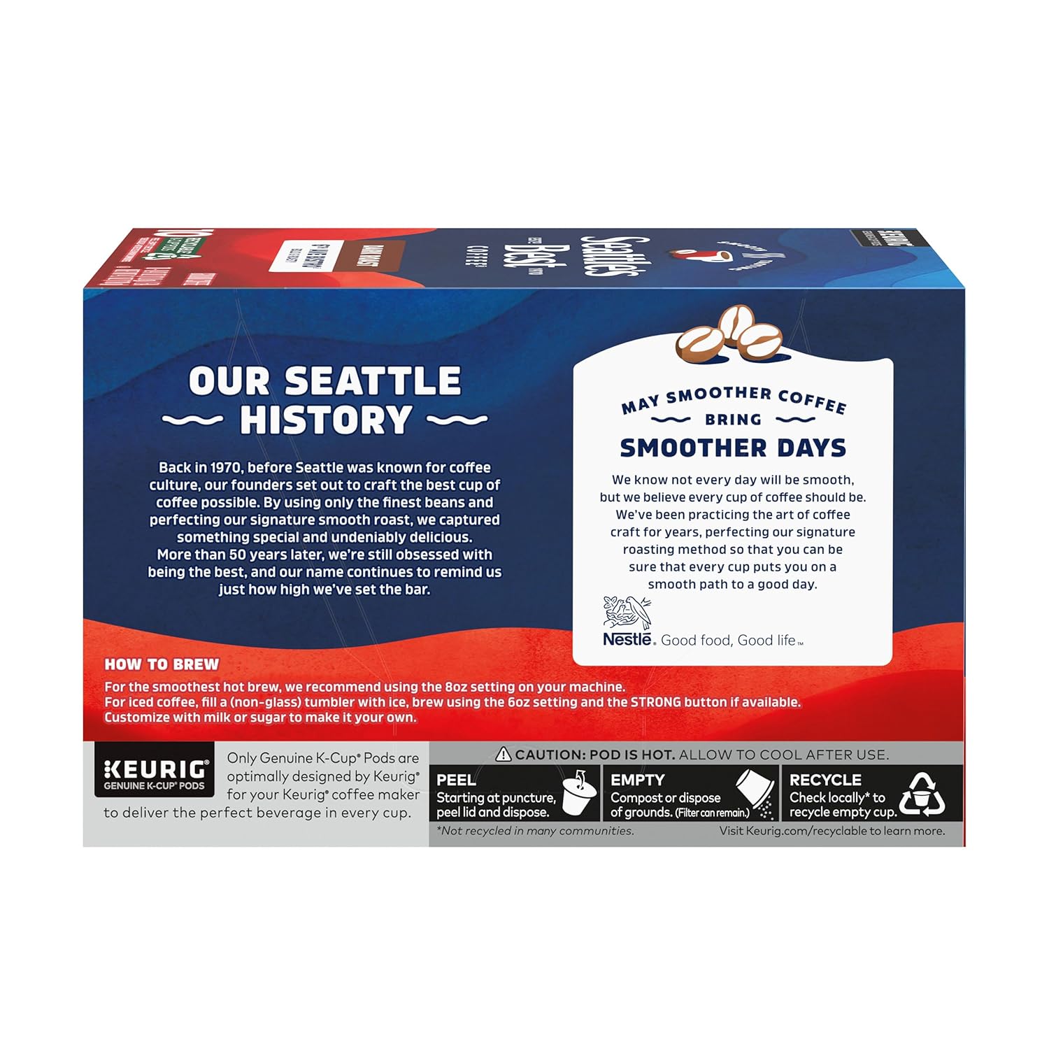 Seattle's Best Coffee 6th Avenue Bistro Dark Roast K-Cup Pods | 10 Count (Pack of 6) - Image 9