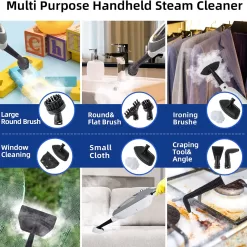 GorFanty Steam Mop - 10-in-1 MultiPurpose Handheld Steam Cleaner Detachable Floor Steamer