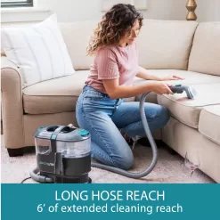Kenmore KW2001 Portable Carpet Spot Cleaner & Pet Stain Remover, 17Kpa Powerful Suction with Versatile Tools for Upholstery, Gray
