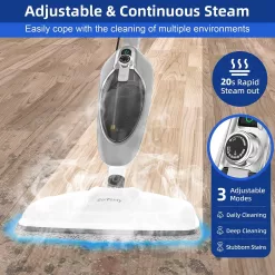 GorFanty Steam Mop - 10-in-1 MultiPurpose Handheld Steam Cleaner Detachable Floor Steamer