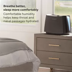 Honeywell Cool Moisture Humidifier, Medium Room, 1.1 Gallon Tank, Black