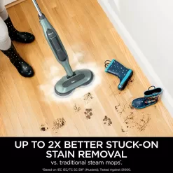 Shark S7000AMZ Steam & Scrub All-in-One Scrubbing and Sanitizing Hard Floor Steam Mop, Pure Water (Renewed)