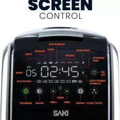 SAKI 3 LB Large Bread Maker Machine, 12-in-1 Programmable Large Bread Machine