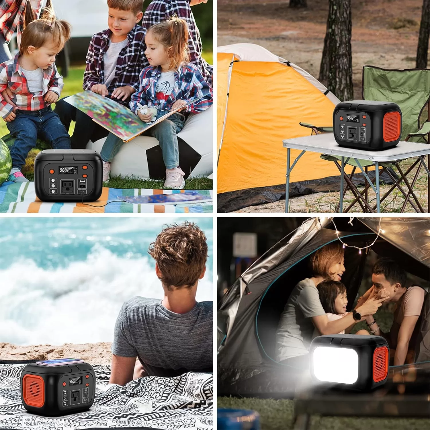 Portable Power Station 97Wh Power Bank 26400mAh Battery Pack Fasting Charging 150W AC Outlet Solar Generators