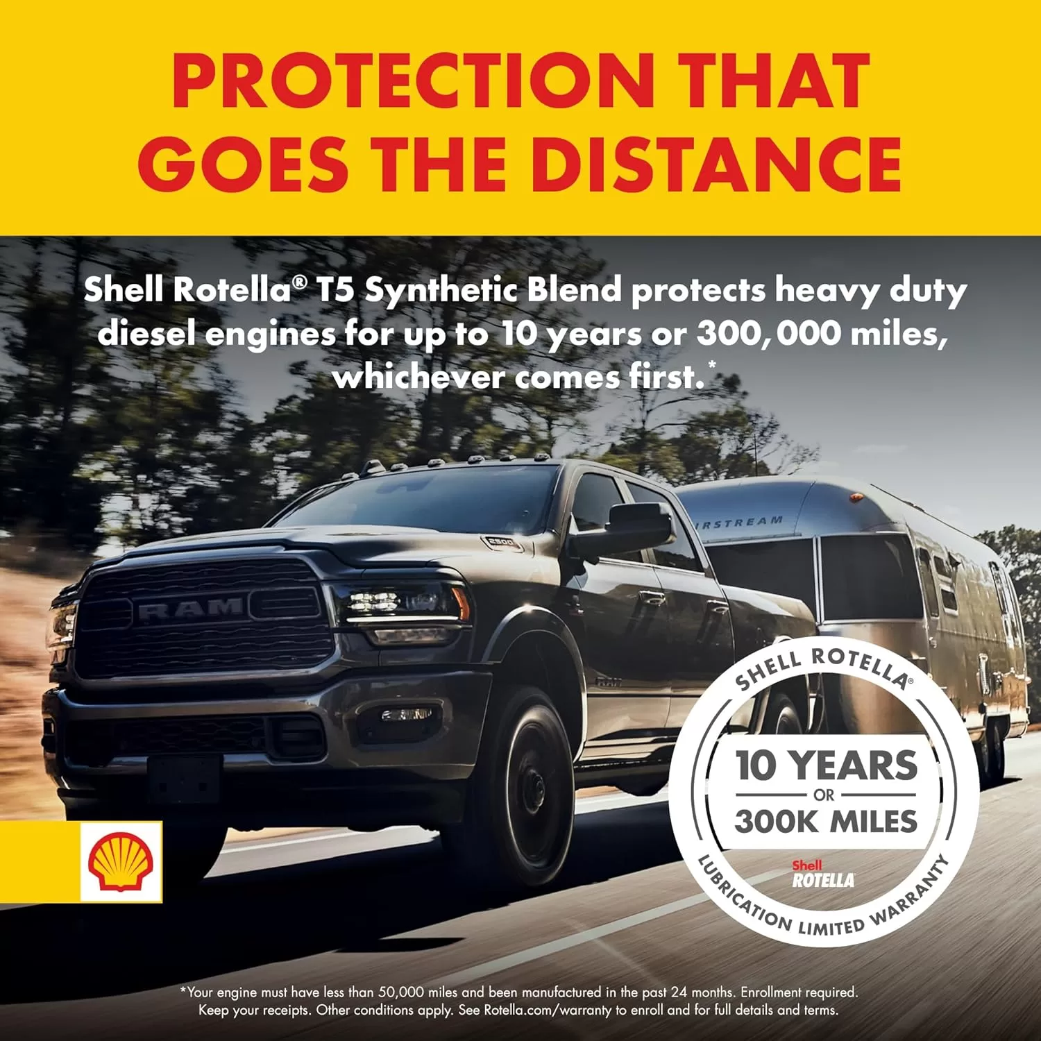 Shell Rotella T5 Synthetic Blend 10W-30 Diesel Engine Oil (1-Gallon, Case of 3)
