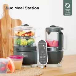 Babymoov Duo Meal Station Food Maker 6 in 1 Food Processor with Steam Cooker