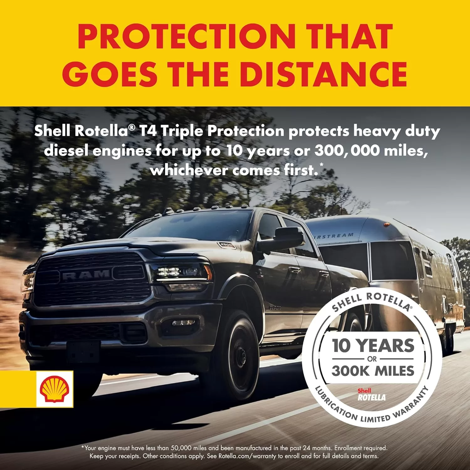 Shell Rotella T4 Triple Protection Conventional 15W-40 Diesel Engine Oil (1-Gallon, Case of 3)