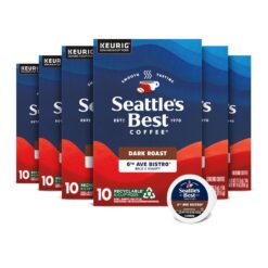 Seattle's Best Coffee 6th Avenue Bistro Dark Roast K-Cup Pods | 10 Count (Pack of 6)