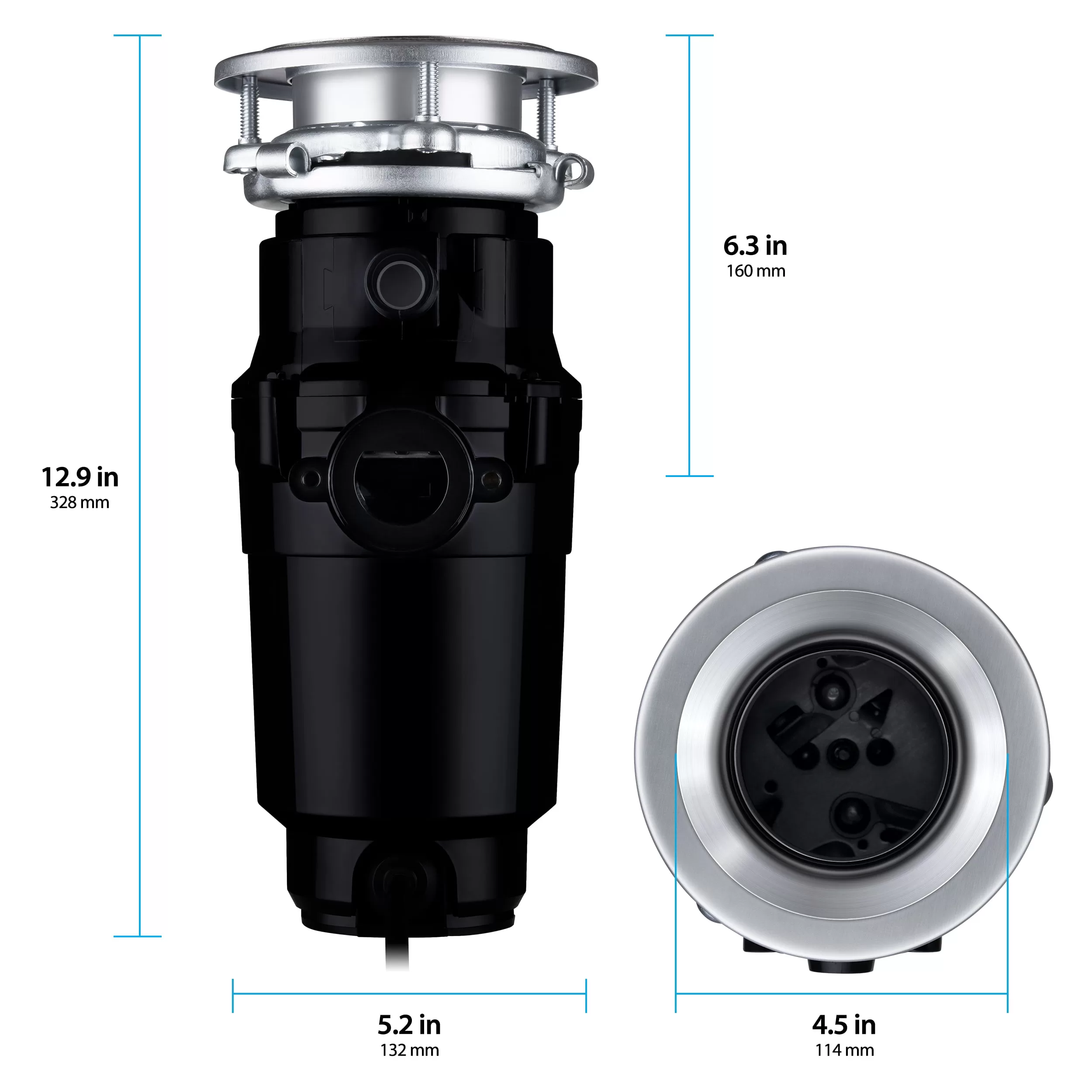 Wastemaid 1/2 HP Economy Garbage Disposal 10-US-WM-058-3B