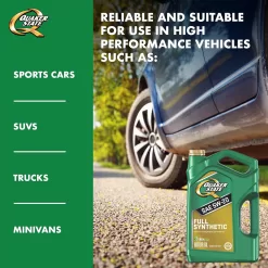 Quaker State Full Synthetic 5W-20 Motor Oil (5-Quart, Single Pack)