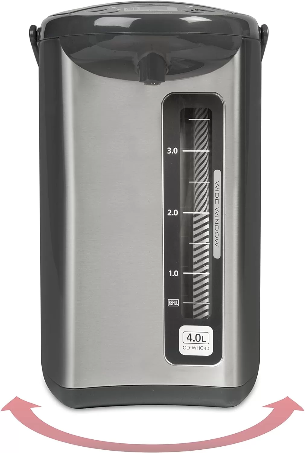 Zojirushi CD-WHC40XH Micom Water Boiler & Warmer, 135 oz, Stainless Gray