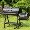 Sophia & William Heavy-Duty Charcoal Smoker Grills Extra Large Outdoor BBQ Gill