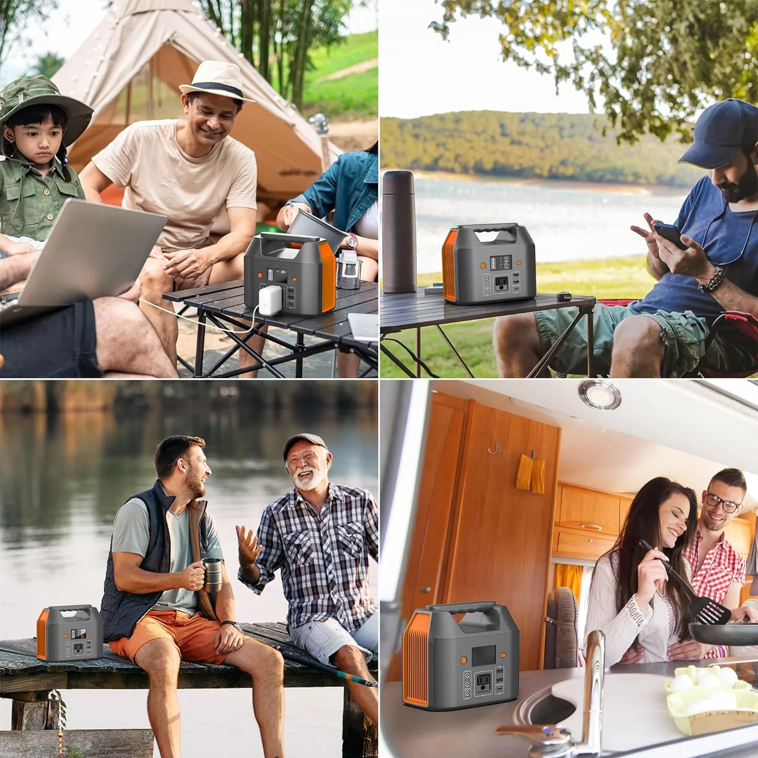 EnginStar Portable Power Station 150W 155Wh Solar Generator 110V 42000mAh Portable Power Bank w/AC Outlet