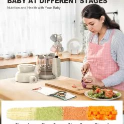 BABYNUTRI Auto Glass Baby Food Maker, Baby Food processor, Blender & Steamer