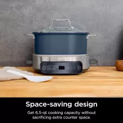 Ninja MC1101 Foodi Everyday Possible Cooker Pro, 8-in-1 Versatility, 6.5 QT, Midnight Blue