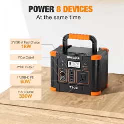 Portable Power Station 300W (Peak 600W), GRECELL 288Wh Solar Generator