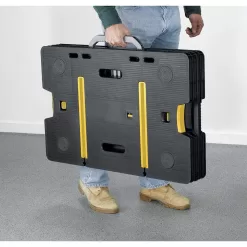 Keter Portable Folding Work Table Tool Storage Stand Workbench with 12 Inch Wood Clamps