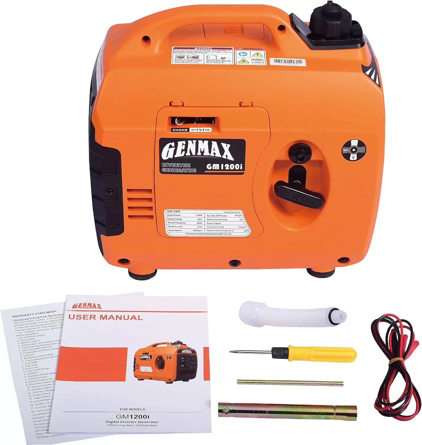GENMAX Quiet Power Series Inverter Generator, Gas Powered, EPA Compliant