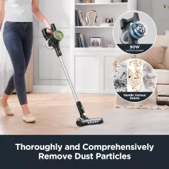 EUREKA Cordless Cleaner for Home, RapidClean Ultra 20kpa Powerful Suction for Hard Floor &Pet Hair,40min Runtime, NEC370GR, Green