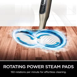 Shark S7001 Mop, Scrub & Sanitize at The Same Time, Designed for Hard Floors, Gold, 13.7 in L x 6.75 in W x 46.5 in H