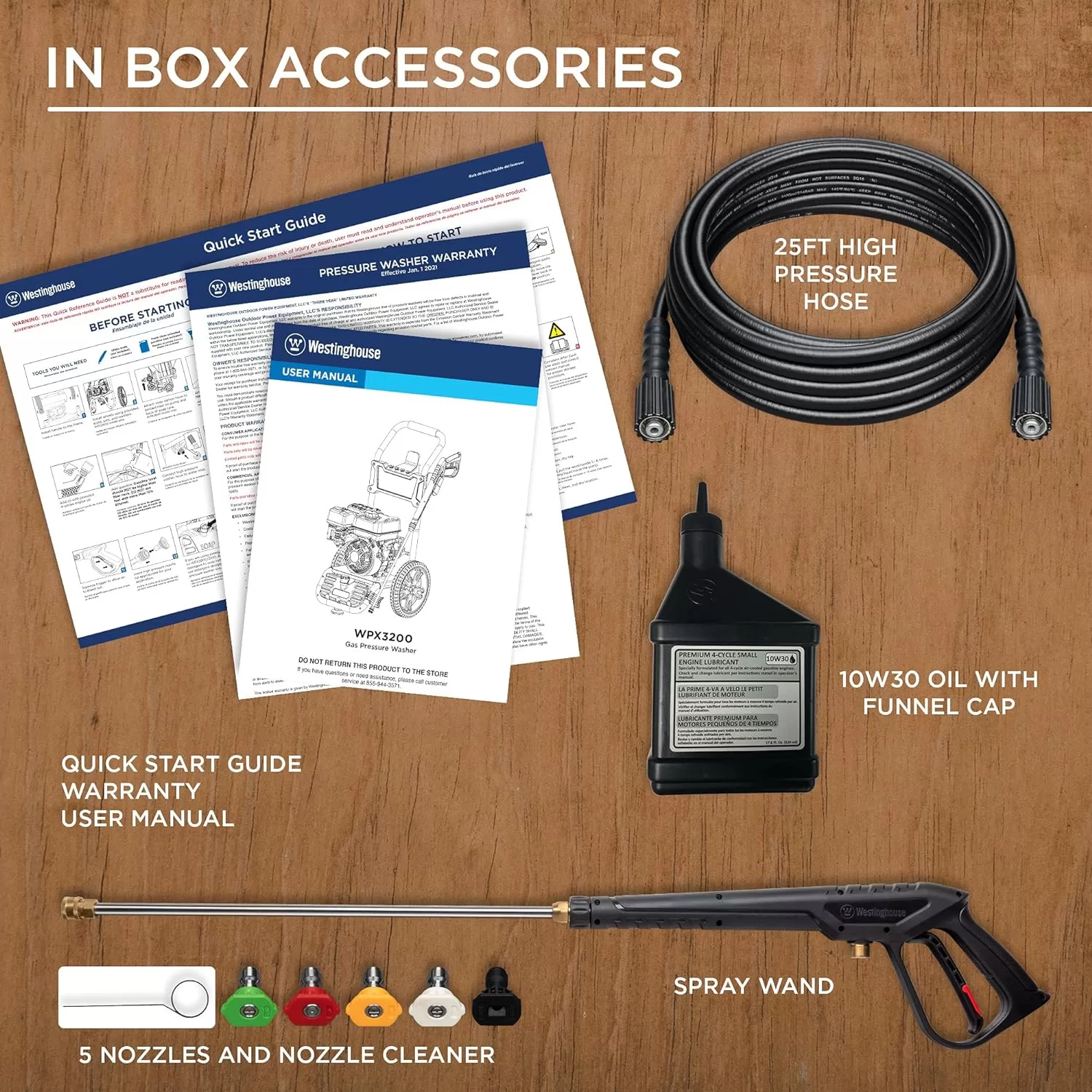 Westinghouse WPX3200 Gas Pressure Washer, 3200 PSI and 2.5 Max GPM, Onboard Soap Tank