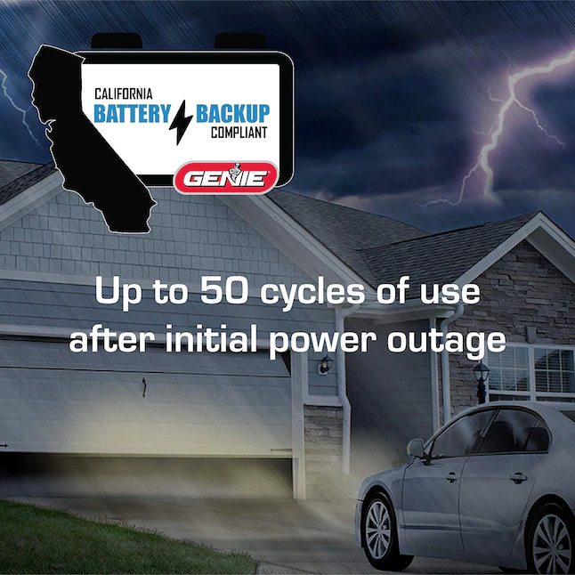 Genie 1.25-HP Rtp Belt Drive Garage Door Opener Battery Back-up