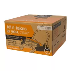 Fiskars 362050-1002 StaySharp 18 in. Cut Manual Push Non Electric Walk Behind Reel Mower