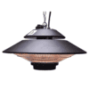 Hanover 5118-BTU 120-Volt Black Stainless Steel Electric Patio Heater