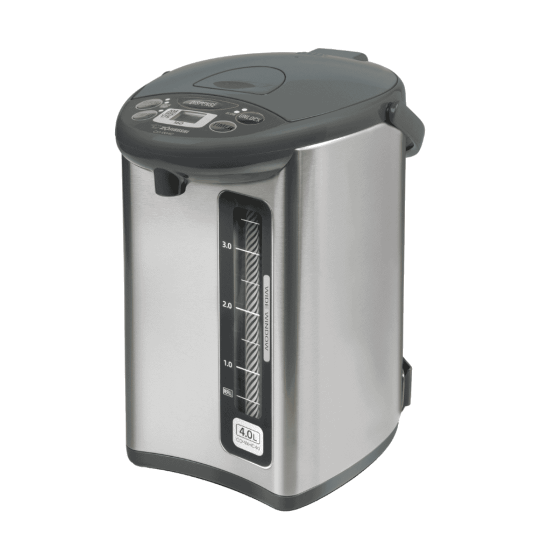 Zojirushi CD-WHC40XH Micom Water Boiler & Warmer, 135 oz, Stainless Gray
