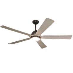 Harbor Breeze Cartersville 60-in Black Integrated LED Indoor/Outdoor Ceiling Fan with Light and Remote (5-Blade)