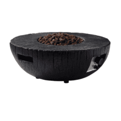 CASAINC Fire Pit Table 28-in W 30000-BTU Black Stainless Steel Propane Gas Fire Pit Table