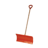 EMSCO GROUP 25-in Poly Snow Shovel with 50-in Wood Handle
