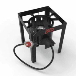LoCo COOKERS 1-Burner Propane 20-lb Cylinder Manual Iron Outdoor Burner