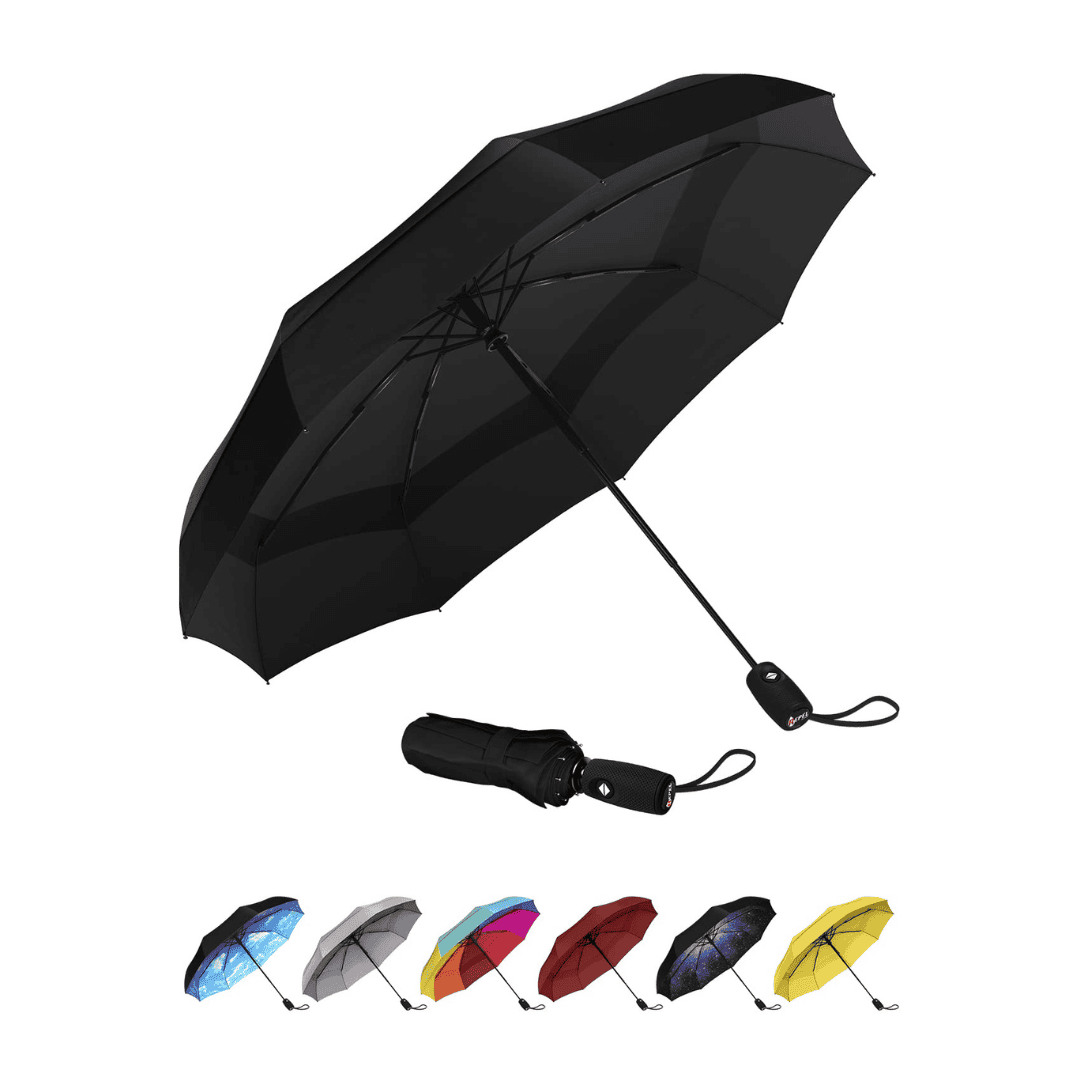 Repel Umbrella The Original Portable Travel Umbrella - Umbrellas for Rain Windproof, Strong Compact Umbrella