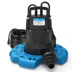 Acquaer 1/4 HP Automatic Swimming Pool Cover Pump, 115 V Submersible